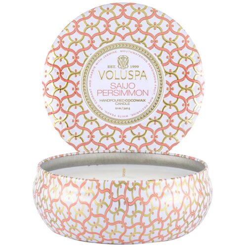 Voluspa 3-Wick Tin Candle Saijo Persimmon – 340 g – 0806644081227