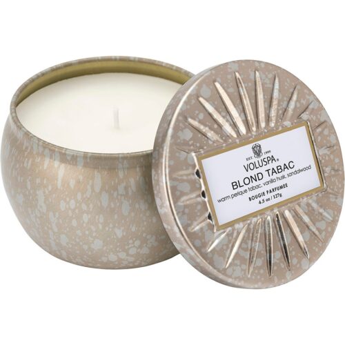Voluspa Blond Tabac Decorative Tin Candle – 113 g – 0806644068297