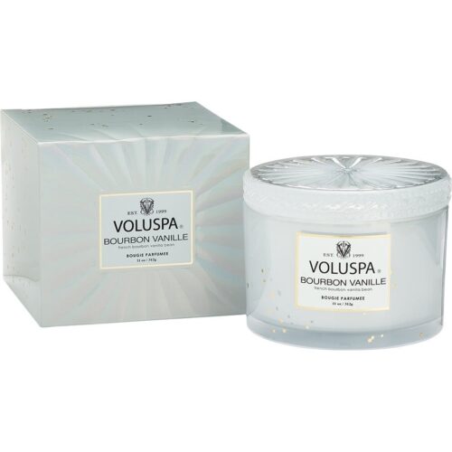 Voluspa Bourbon Vanille Boxed Corta Maison Glass Candle – 312 g – 0806644068143