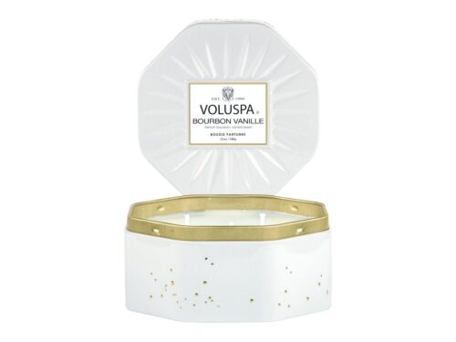 Voluspa Bourbon Vanille Octogon Tin Candle – 340 g – 0806644068648