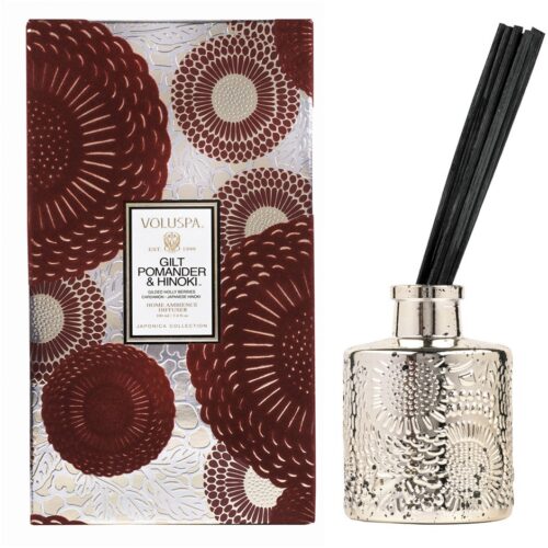 Voluspa Gilt Pomander & Hinoki Fragrance Sticks – 100 ml – 0806644725169