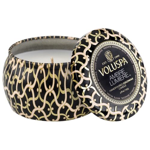 Voluspa Mini Tin Candle Ambre Lumiere – 113 g – 0806644082125