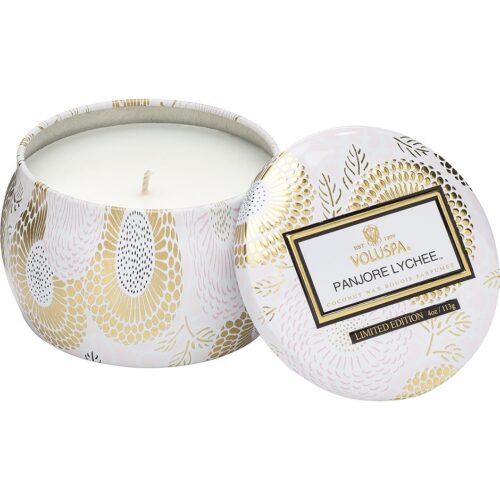 Voluspa Panjore Lychee Decorative Tin Candle – 113 g – 0806644072164