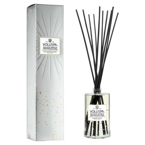 Voluspa Reed Diffuser Silver Birch Peppercorn 192 ml – 0806644685180