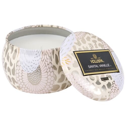 Voluspa Santal Vanille Decorative Tin Candle – 113 g – 0806644721208