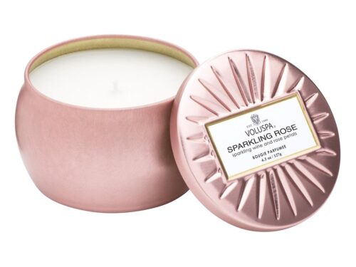 Voluspa Sparkling Rose  Decorative Tin Candle – 127 g – 0806644682110