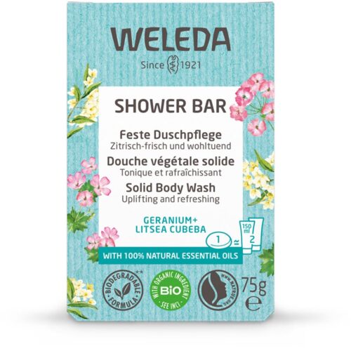 Weleda Shower Bar Geranium – 75 g – 4001638529976
