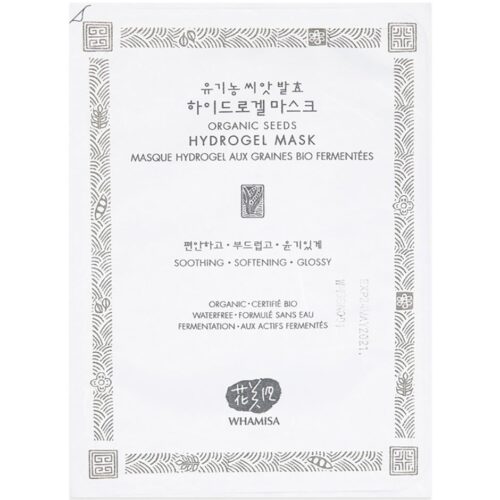 Whamisa Skincare Organic Seeds & Rice Hydro Gel Mask 33 g – 8809403815004