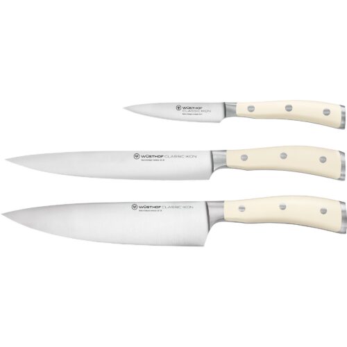 Wüsthofclassic Ikon Knivsett 3 deler Hvitt – 4002293102382
