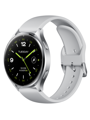 Xiaomi Watch 2 – Sølv urkasse med grå TPU-rem – 6941812764404