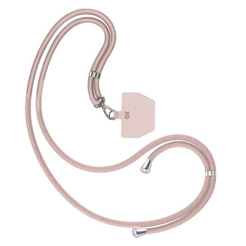 Xqisit Phone Strap Universal mobilreim for mobildeksler Rosa – 4029948606583