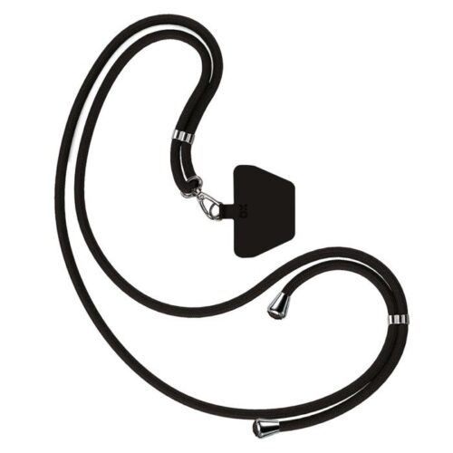Xqisit Phone Strap Universal mobilreim for mobildeksler Svart – 4029948606569