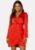 Y.A.S Sannie LS Drape Dress Fiery Red S – 5715308408544