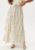 YAS Yascruella Hw Ankle Skirt Creme Brûlée Det:stripes/dots XS – 5714509368435