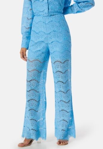 Y.A.S Yaslarisso HW Lace Pants Blue S – 5715509541125