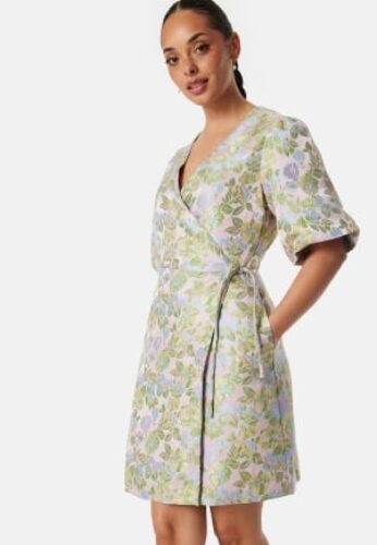 Y.A.S Yaspanja SS Wrap Dress Patterned M – 5715507400035