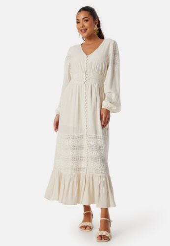 Y.A.S Yasreza LS long dress Birch XS – 5715603672091