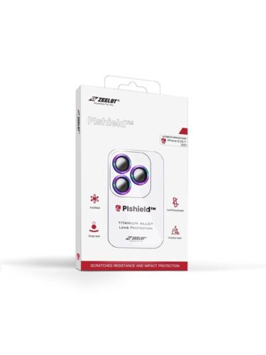 Zeelot Apple iPhone 13 Pro/13 Pro Max Pishield Series Titanium Alloy Lens Protector – Iridescent – 4891011513612
