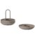 Zone Eggeglass med holder 4stk, taupe – 5722000280750