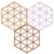 Zone Triangles gryteunderlag 3stk, lupin/terrakotta – 5722000327073